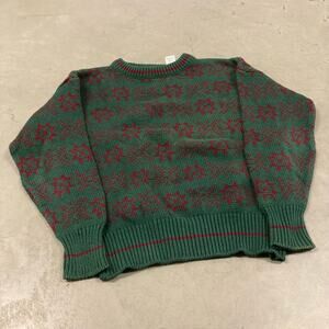vintage y2k patterned sweater